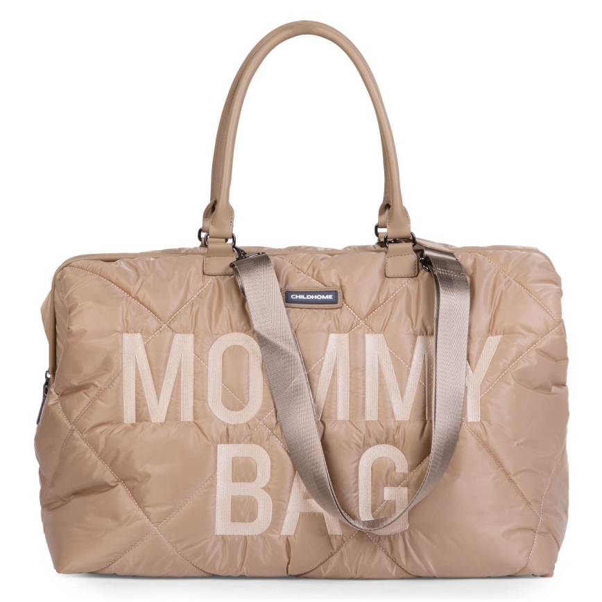 Childhome - Pusletaske MOMMY BAG PUFFERED beige