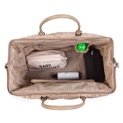 Childhome - Pusletaske MOMMY BAG PUFFERED beige