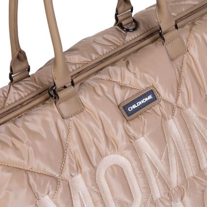 Childhome - Pusletaske MOMMY BAG PUFFERED beige
