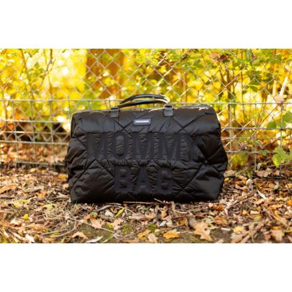 Childhome - Pusletaske MOMMY BAG PUFFERED sort