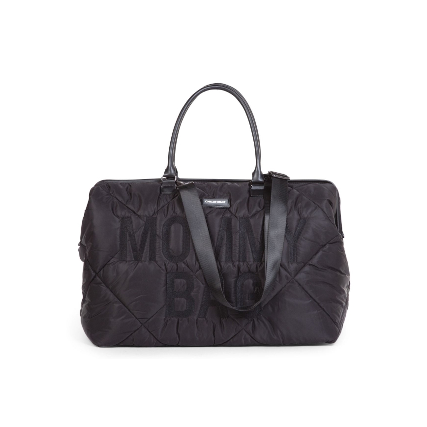 Childhome - Pusletaske MOMMY BAG PUFFERED sort