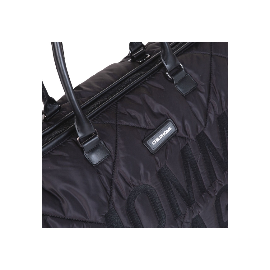 Childhome - Pusletaske MOMMY BAG PUFFERED sort