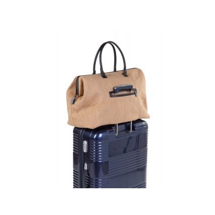 Childhome - Pusletaske MOMMY BAG RAFFIA LOOK beige