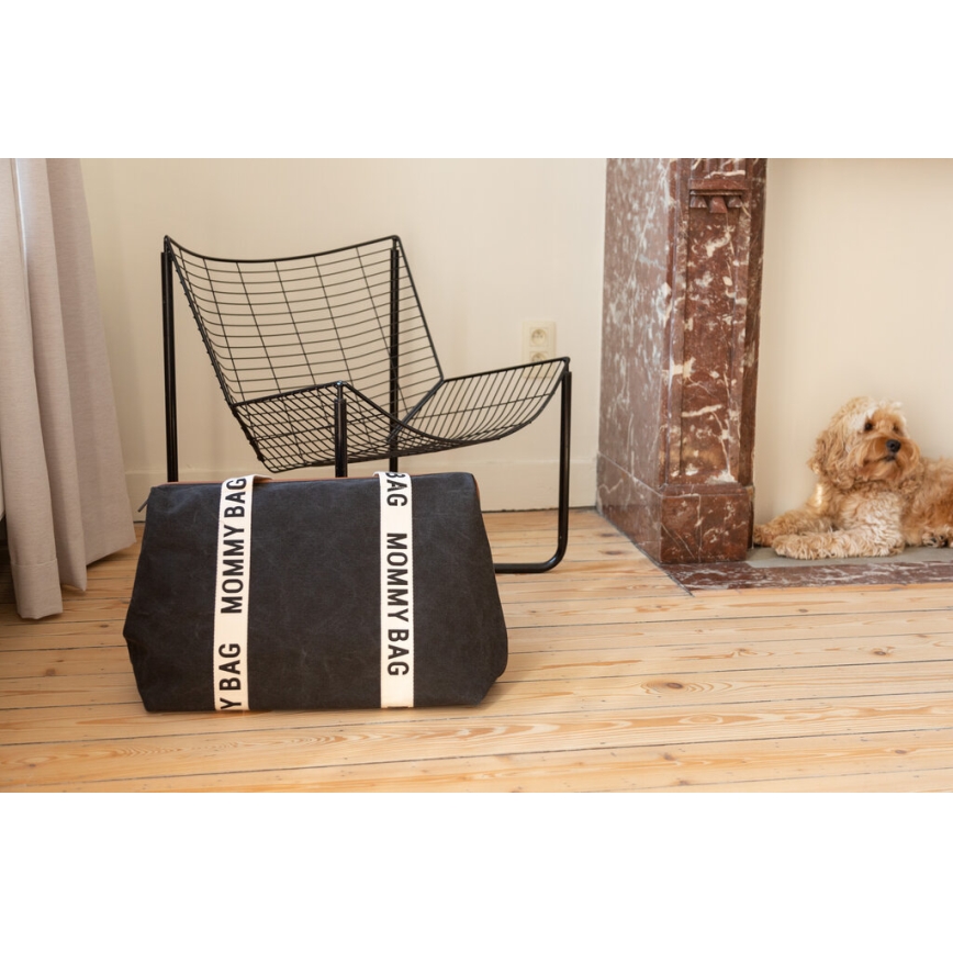 Childhome - Pusletaske MOMMY BAG sort