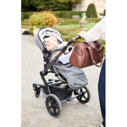 Childhome - Pusletaske MOMMY CLUB LEATHER brun