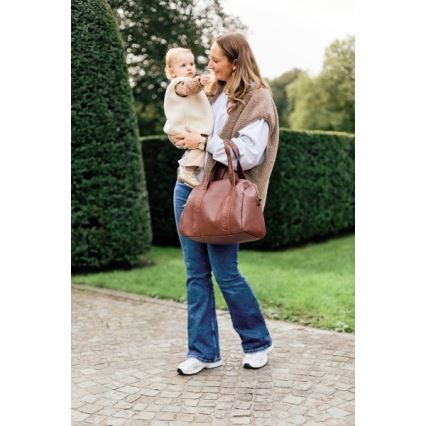 Childhome - Pusletaske MOMMY CLUB LEATHER brun