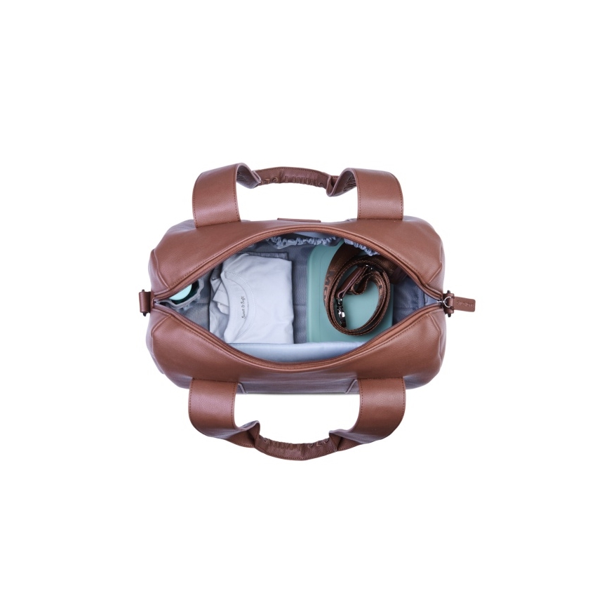 Childhome - Pusletaske MOMMY CLUB LEATHER brun