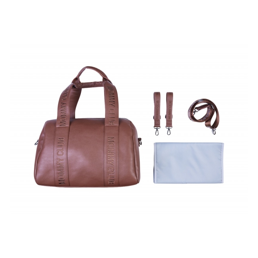 Childhome - Pusletaske MOMMY CLUB LEATHER brun