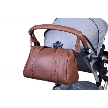 Childhome - Pusletaske MOMMY CLUB LEATHER brun