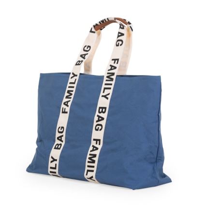 Childhome - Rejsetaske FAMILY BAG CANVAS blå