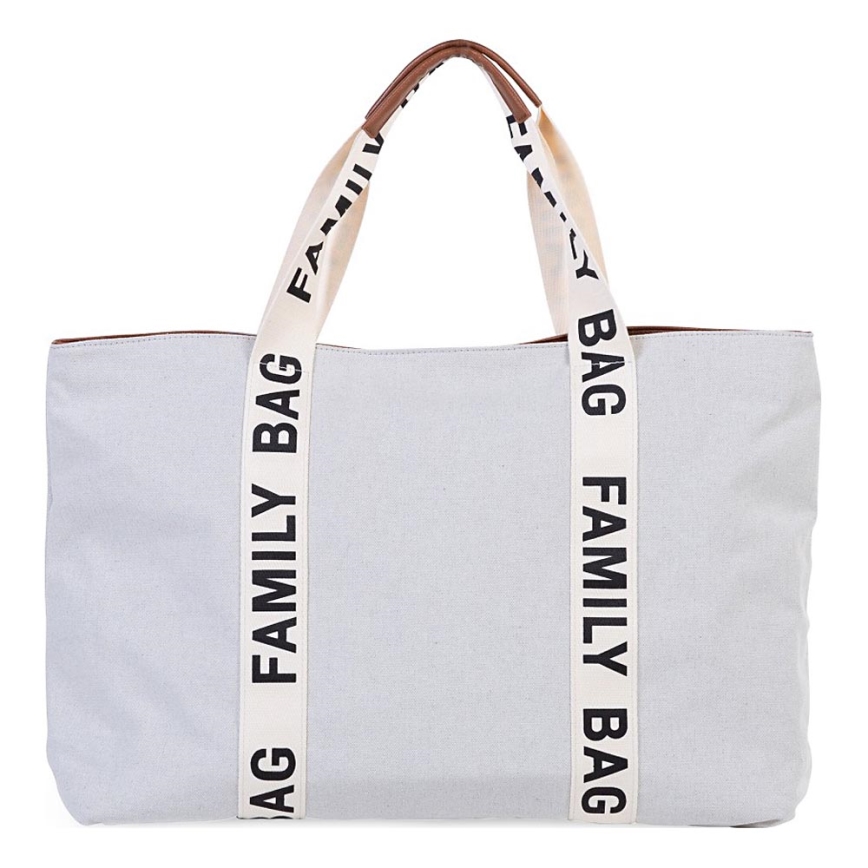 Childhome - Rejsetaske FAMILY BAG CANVAS hvid