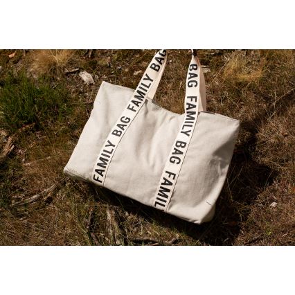 Childhome - Rejsetaske FAMILY BAG CANVAS hvid