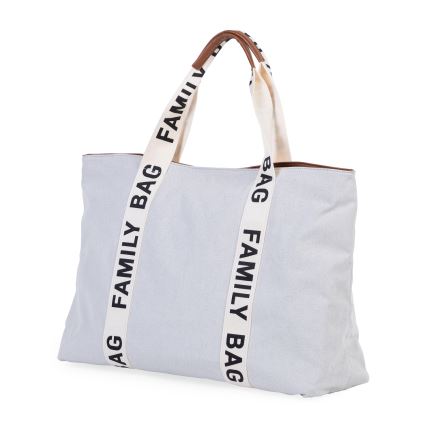 Childhome - Rejsetaske FAMILY BAG CANVAS hvid