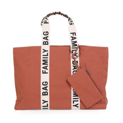 Childhome - Rejsetaske FAMILY BAG CANVAS orange