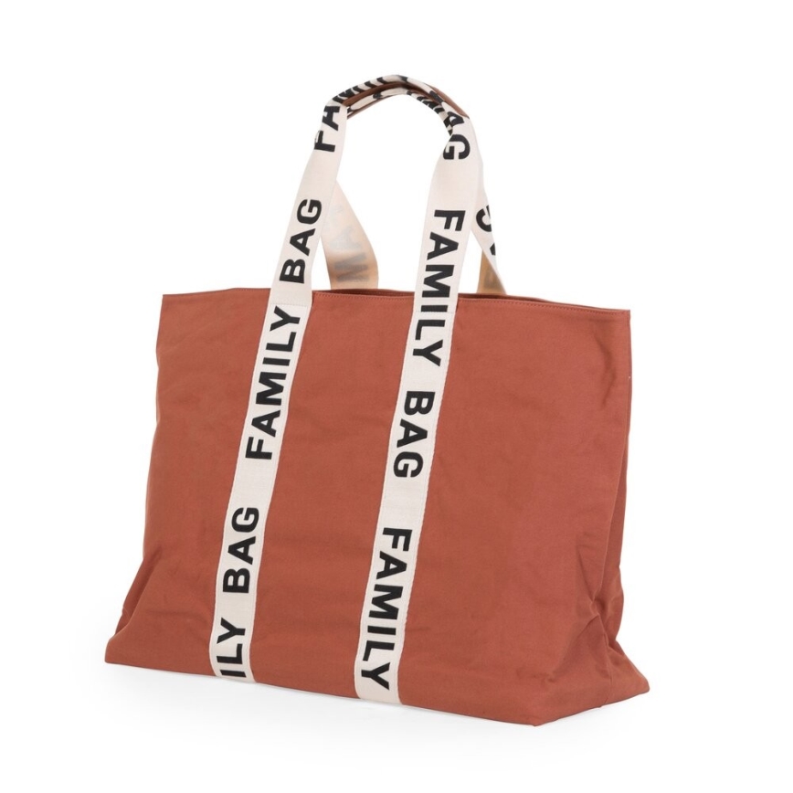 Childhome - Rejsetaske FAMILY BAG CANVAS orange