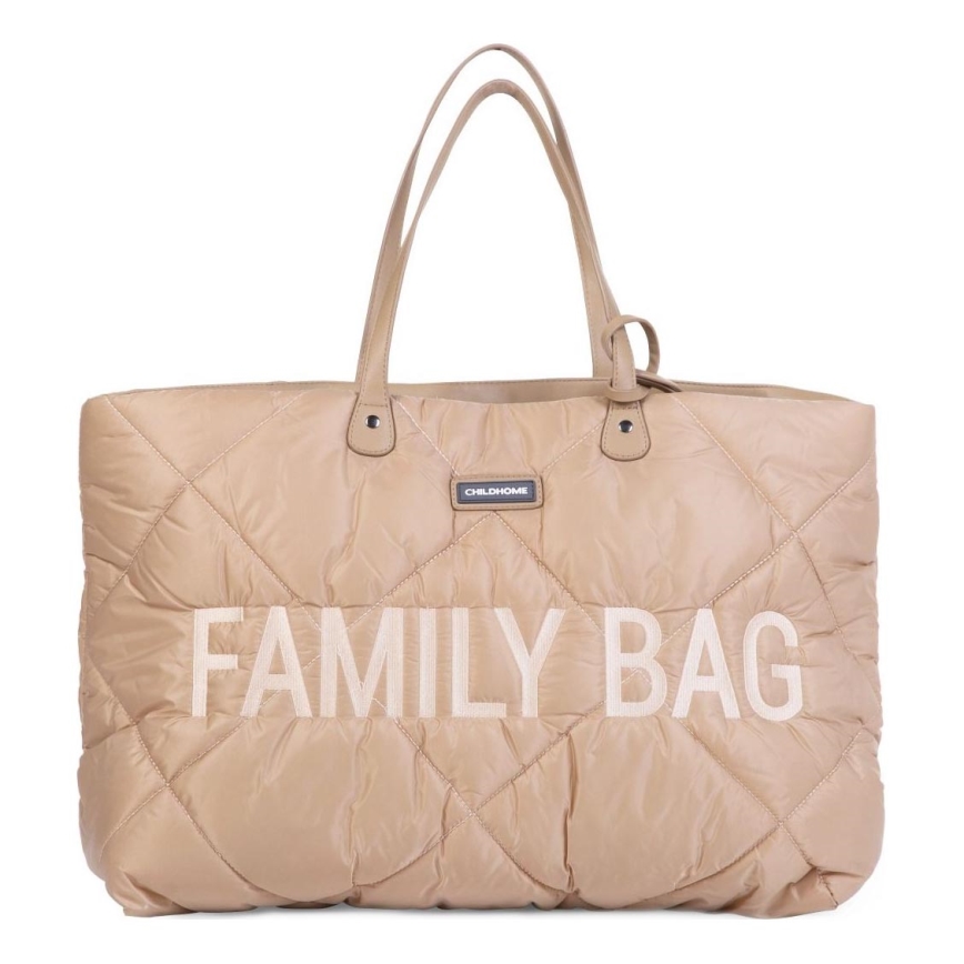 Childhome - Rejsetaske FAMILY BAG PUFFERED cremefarvet