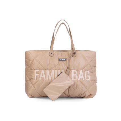 Childhome - Rejsetaske FAMILY BAG PUFFERED cremefarvet