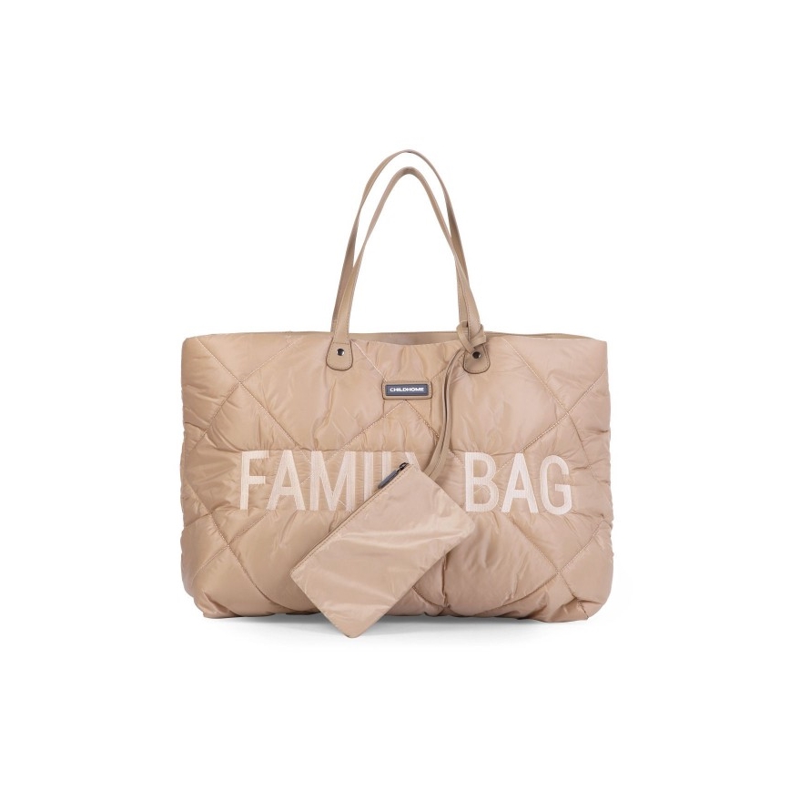 Childhome - Rejsetaske FAMILY BAG PUFFERED cremefarvet