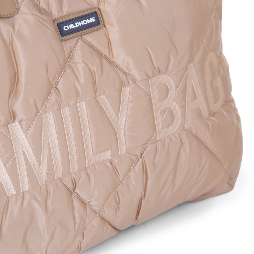 Childhome - Rejsetaske FAMILY BAG PUFFERED cremefarvet