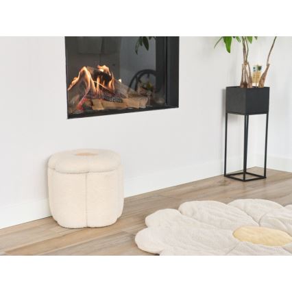 Childhome - Taburet BLOMST diameter 35 cm cremefarvet