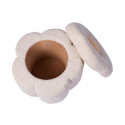 Childhome - Taburet BLOMST diameter 35 cm cremefarvet