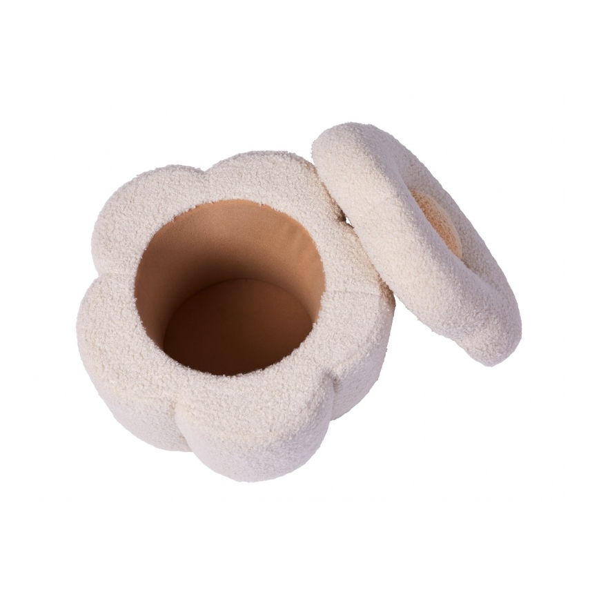 Childhome - Taburet BLOMST diameter 35 cm cremefarvet