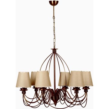 Classic Kandelaber 6xE14/40W/230V bronze/beige