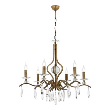 Classic Kæde Lampe 6xE14/40W/230V Bronze