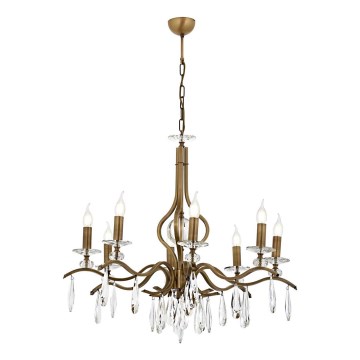 Classic Kæde Lampe 8xE14/40W/230V Bronze