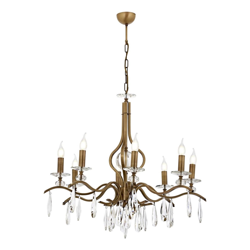 Classic Kæde Lampe 8xE14/40W/230V Bronze