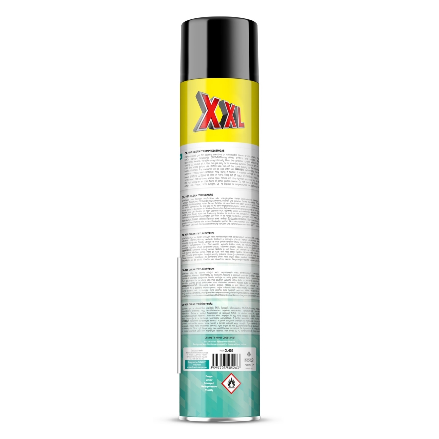 CLEAN IT CL-105 - Trykgas til rengøring af elektroniske enheder 750 mm