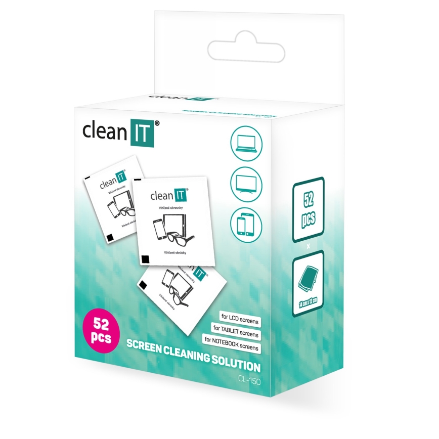 CLEAN IT CL-150 - Vådservietter 52 stk.