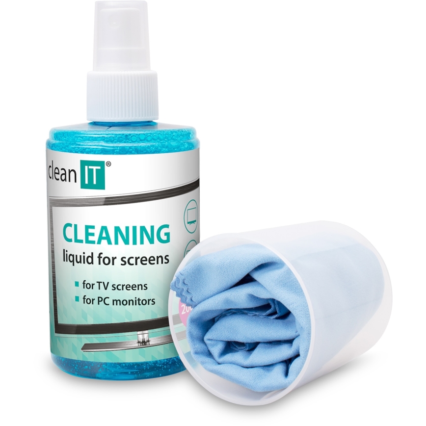 CLEAN IT CL-180 - Skærmrens med klud 200 mm