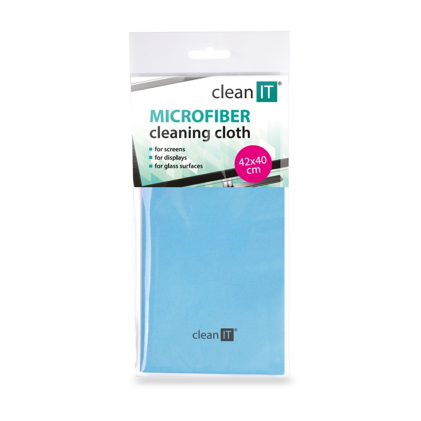 CLEAN IT CL-700 - Mikrofiberklud 40x42 cm blå