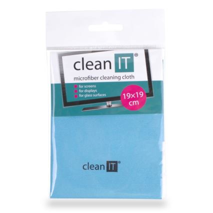 CLEAN IT CL-710 - Mikrofiberklud 19x19 cm blå