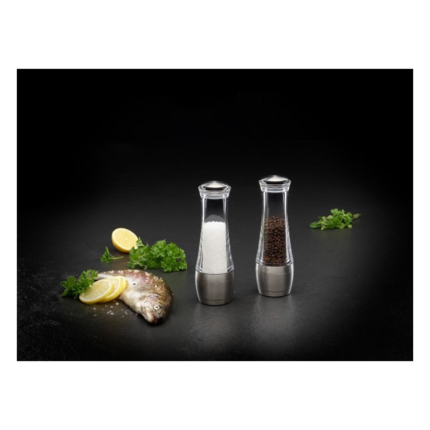 Cole&Mason - Sæt med salt- og peberkværne AMESBURY 2 stk 19 cm