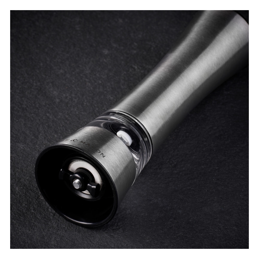 Cole&Mason - Elektrisk salt or pepper grinder BURFORD 4xAAA 18 cm mat krom