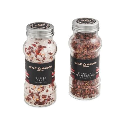Cole&Mason - Gavesæt Aromatic chilisalt og Sichuan-peber