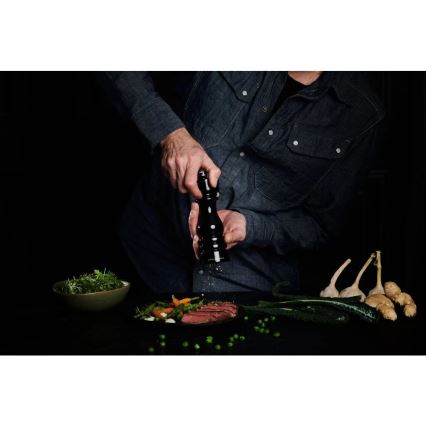 Cole&Mason - Sæt med salt- og peberkværne LONDON 2 stk 18 cm bøg/sort