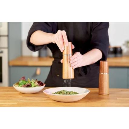 Cole&Mason - Sæt med salt- og peberkværne MARLOW akacie 2 stk. 18,5 cm