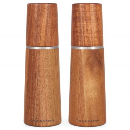 Cole&Mason - Sæt med salt- og peberkværne MARLOW akacie 2 stk. 18,5 cm