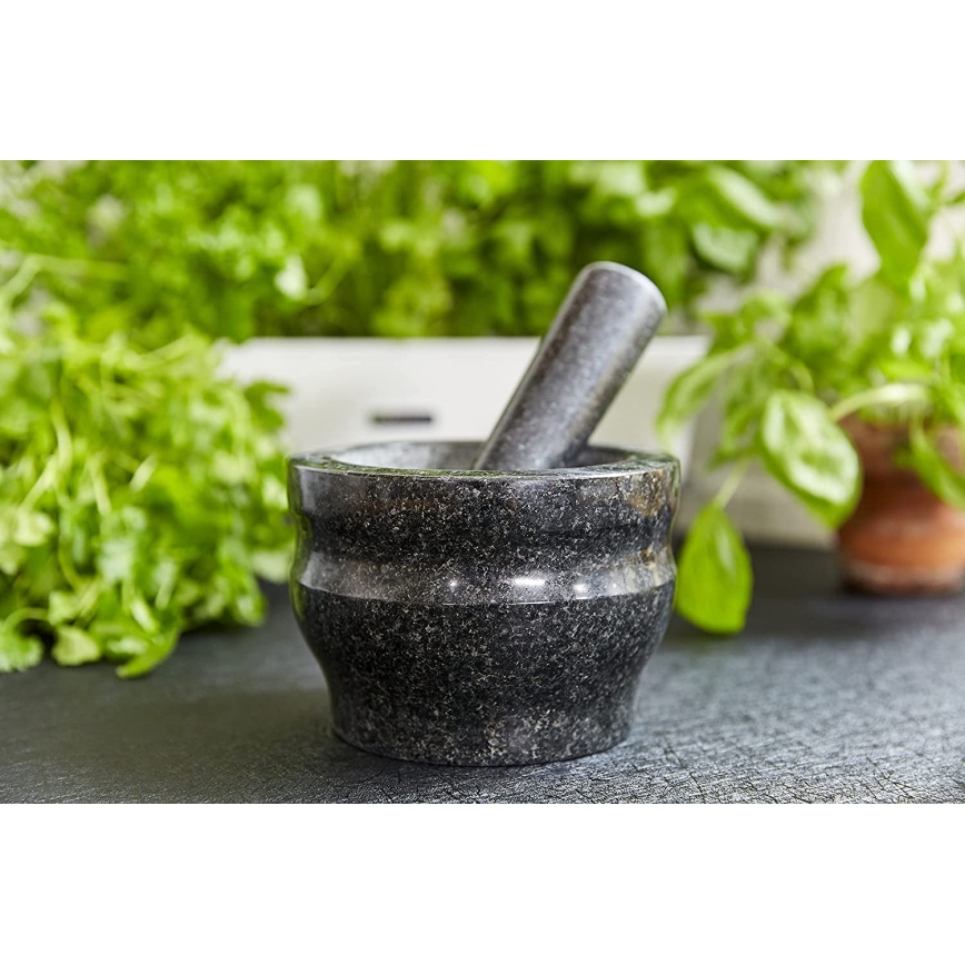 Cole&Mason - Morter med støder granit GRANITE diameter 18 cm granit/sort