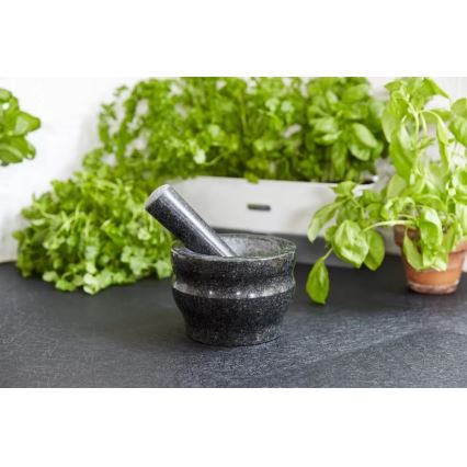 Cole&Mason - Morter med støder granit GRANITE diameter 18 cm granit/sort