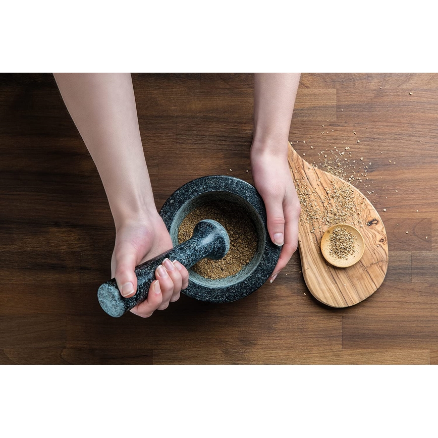 Cole&Mason - Morter med støder granit GRANITE diameter 18 cm granit/sort