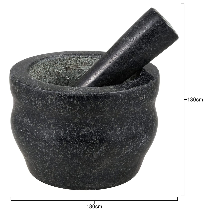 Cole&Mason - Morter med støder granit GRANITE diameter 18 cm granit/sort