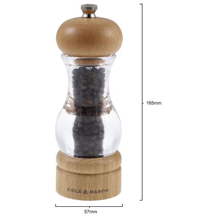 Cole&Mason - Salt- og pebekværne BEECH 2 stk. bøg 16,5 cm