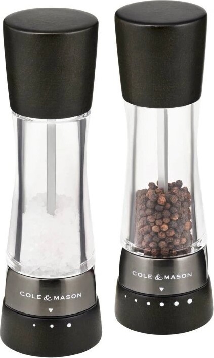 Cole&Mason - Salt- og pebekværne DERWENT 2 stk. 19 cm bøg/sort