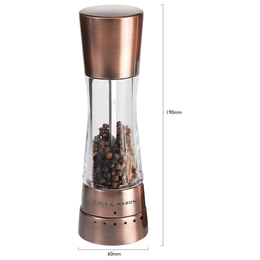 Cole&Mason - Salt- og pebekværne DERWENT 2 stk. 19 cm kobber