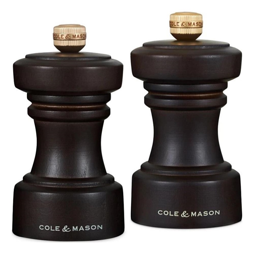 Cole&Mason - Salt- og pebekværne HOXTON 2 stk. 10,4 cm bøg/brun