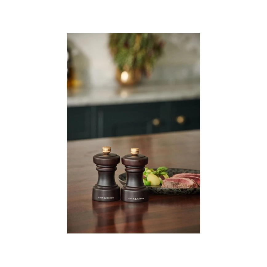 Cole&Mason - Salt- og pebekværne HOXTON 2 stk. 10,4 cm bøg/brun
